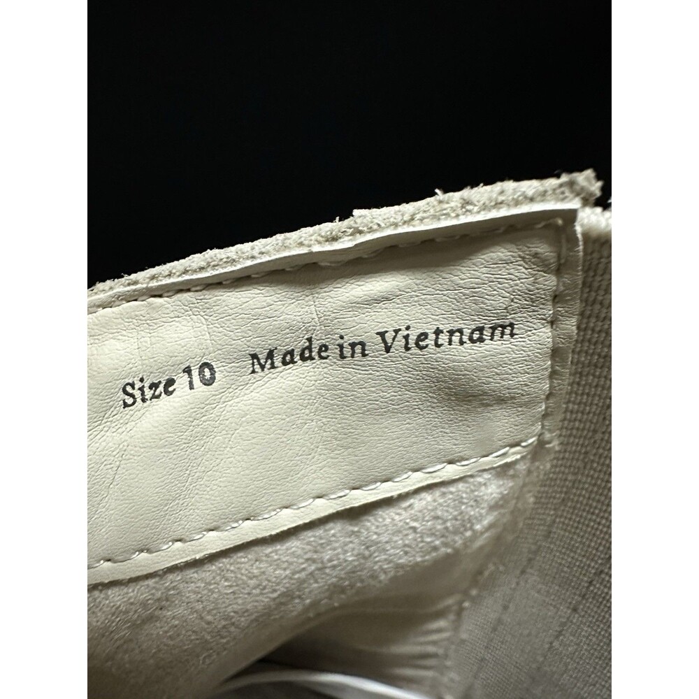 NEW Dolce Vita Womens Size 10 Ivory Leather Hilde Platform Boots Size Zip - Picture 9 of 9